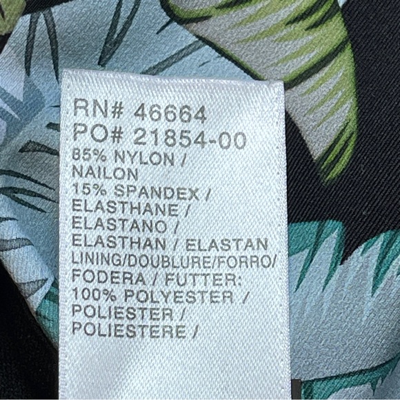 Vyb Jungle Print Micro Strap One-piece Swimsuit In Black M - Picture 4 of 5